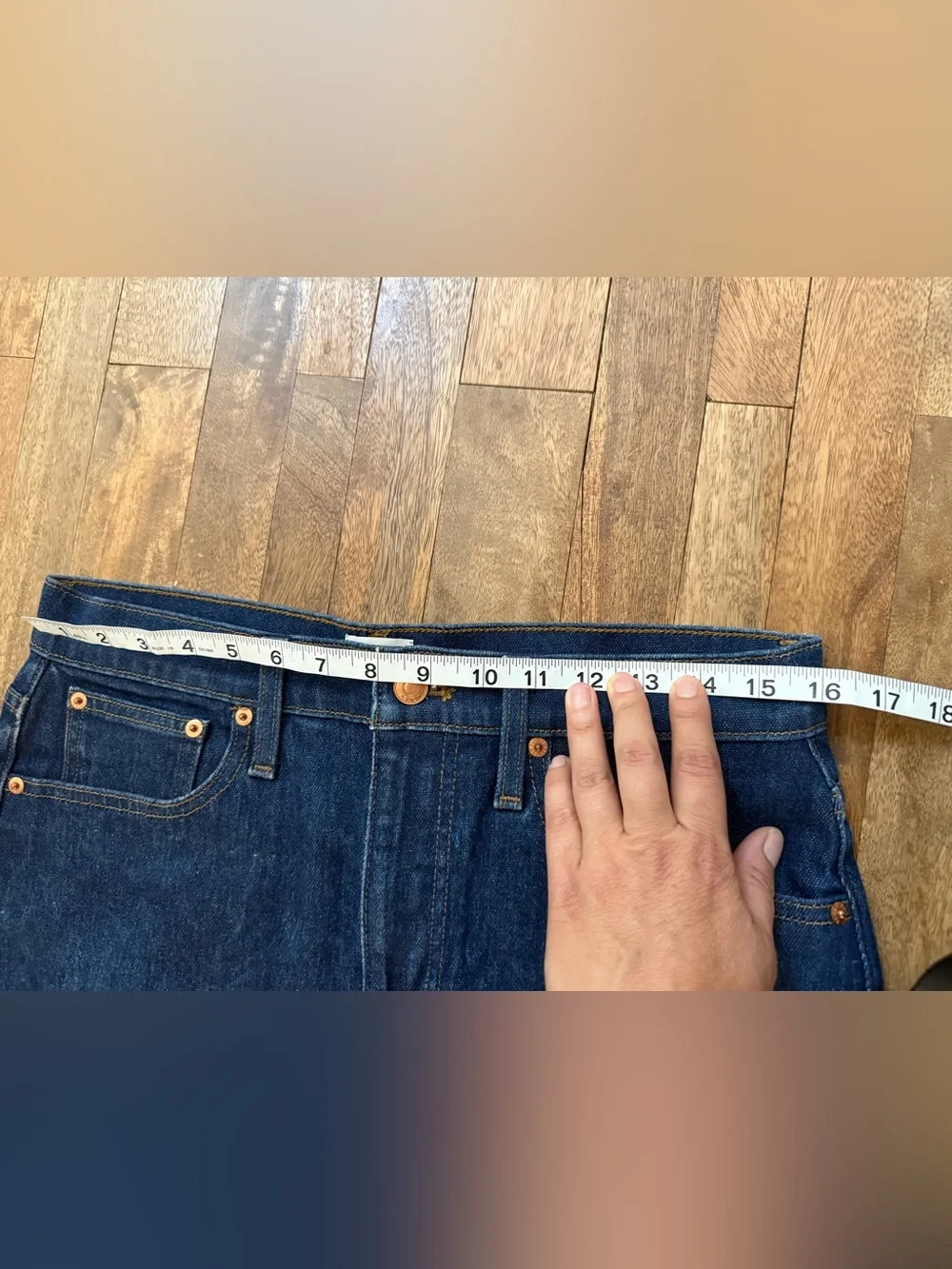 JCrew Dark Blue Denim Mini Skirt
